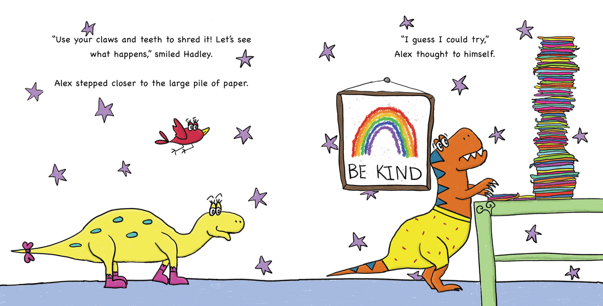 Alex, the Awesome and Artsy Allosaurus (autographed)