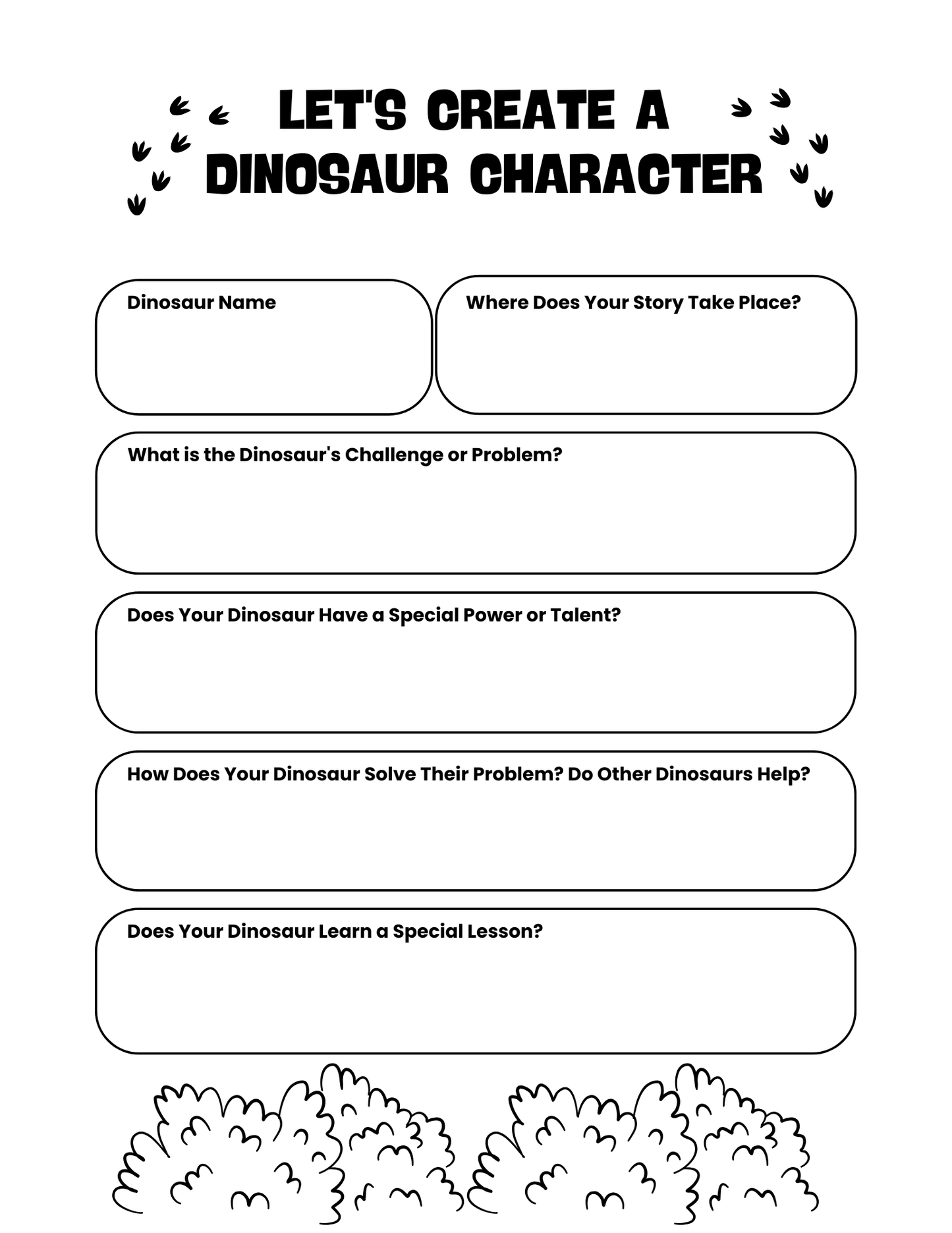 Dinosaur Character Development