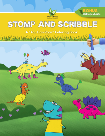 Stomp and Scribble: A "You Can Roar" Coloring Book image 0