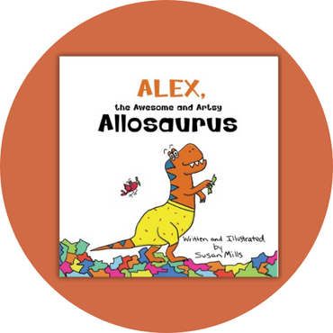 Alex, the Awesome and Artsy Allosaurus image 0