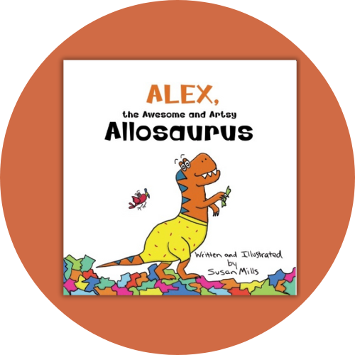Alex, the Awesome and Artsy Allosaurus image 0
