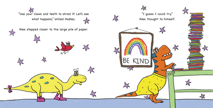 Alex, the Awesome and Artsy Allosaurus (autographed)